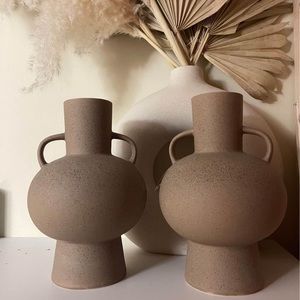 Two H&M vases